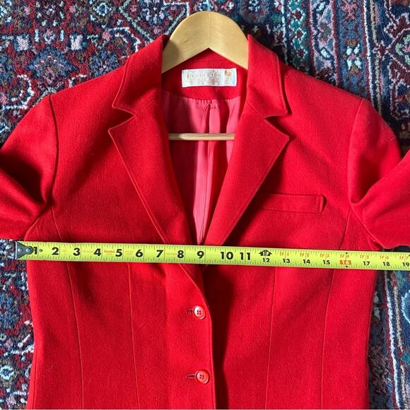 Pendleton Vintage Red Virgin Wool Blazer - Size Small - Picture 5 of 6
